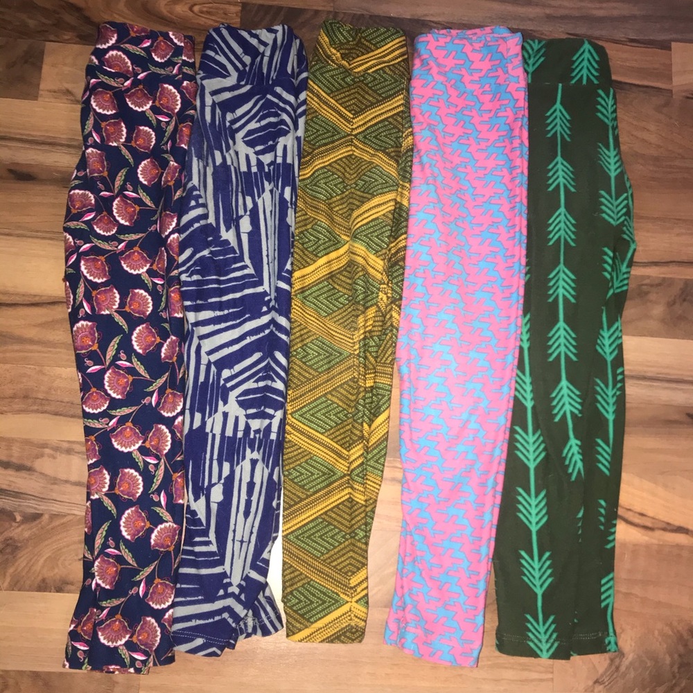 Lot of 5 Lularoe small kids leggings